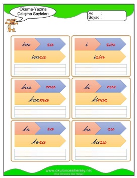 z sesi Çalışma Sayfaları